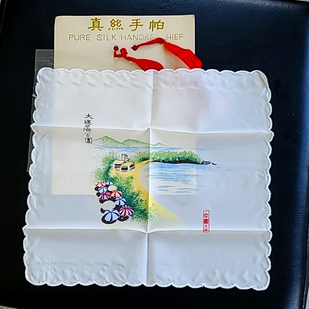 Pure silk handkerchief